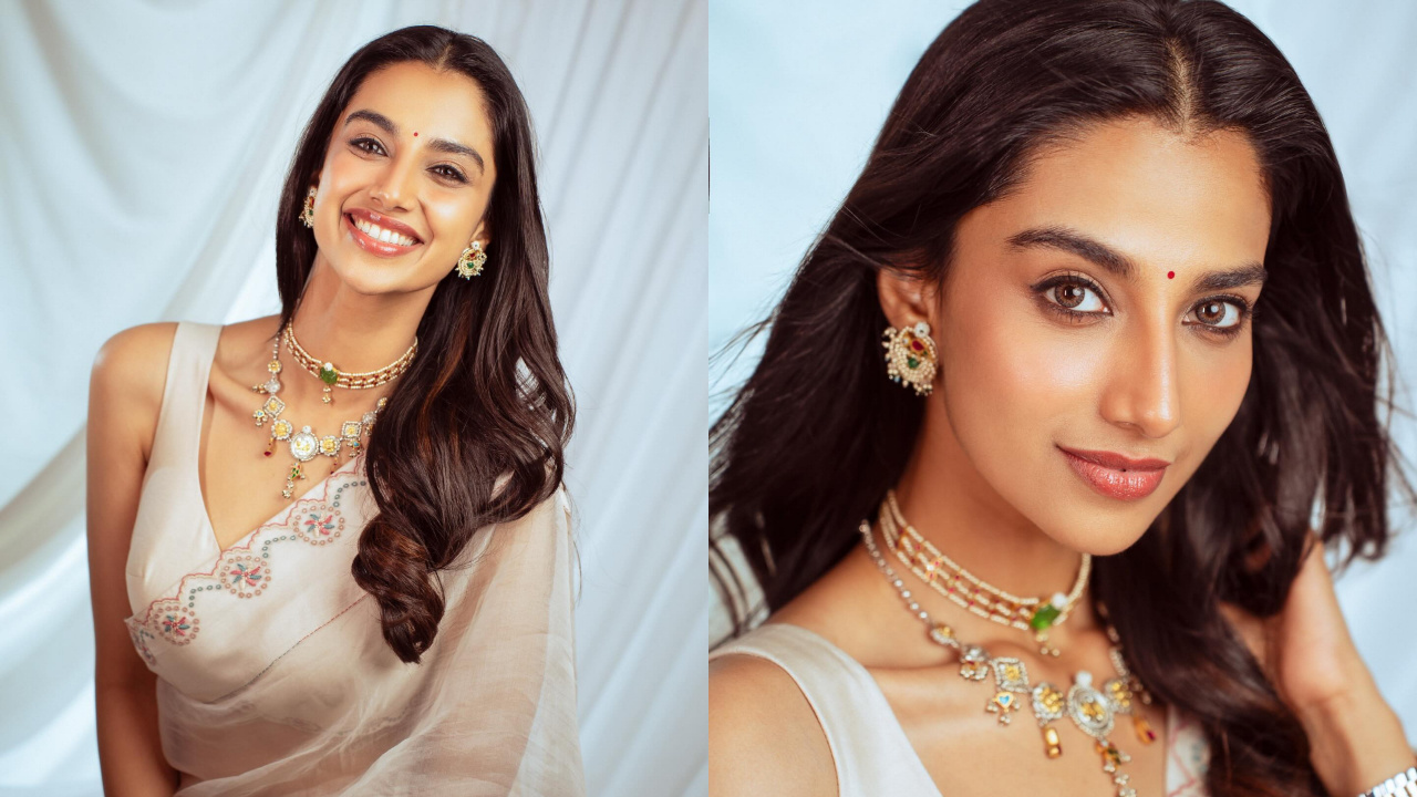 Meenaakshi Chaudhary | చీరలో తన సొగసుతో ముద్దు ముద్దుగా మెరిసిపోతున్న మీనాక్షి చౌదరి