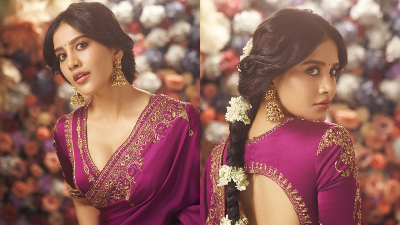 Nabha Natesh | పర్పుల్ చీరలో నభా నటేష్  గ్లామరస్ పోటోలు 