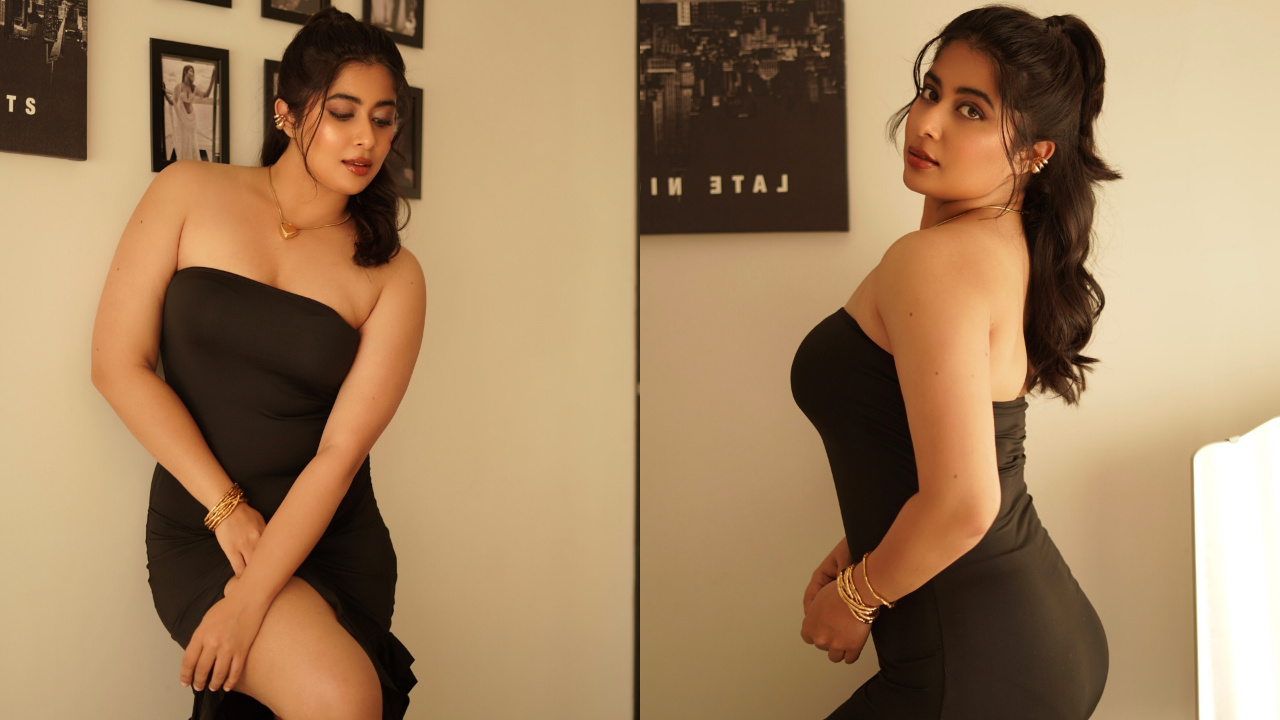 Nikita Sharma | బ్లాక్ అవుట్‌ఫిట్‌లో చూపుతోనే కట్టిపడేసేలా నికితా శర్మ