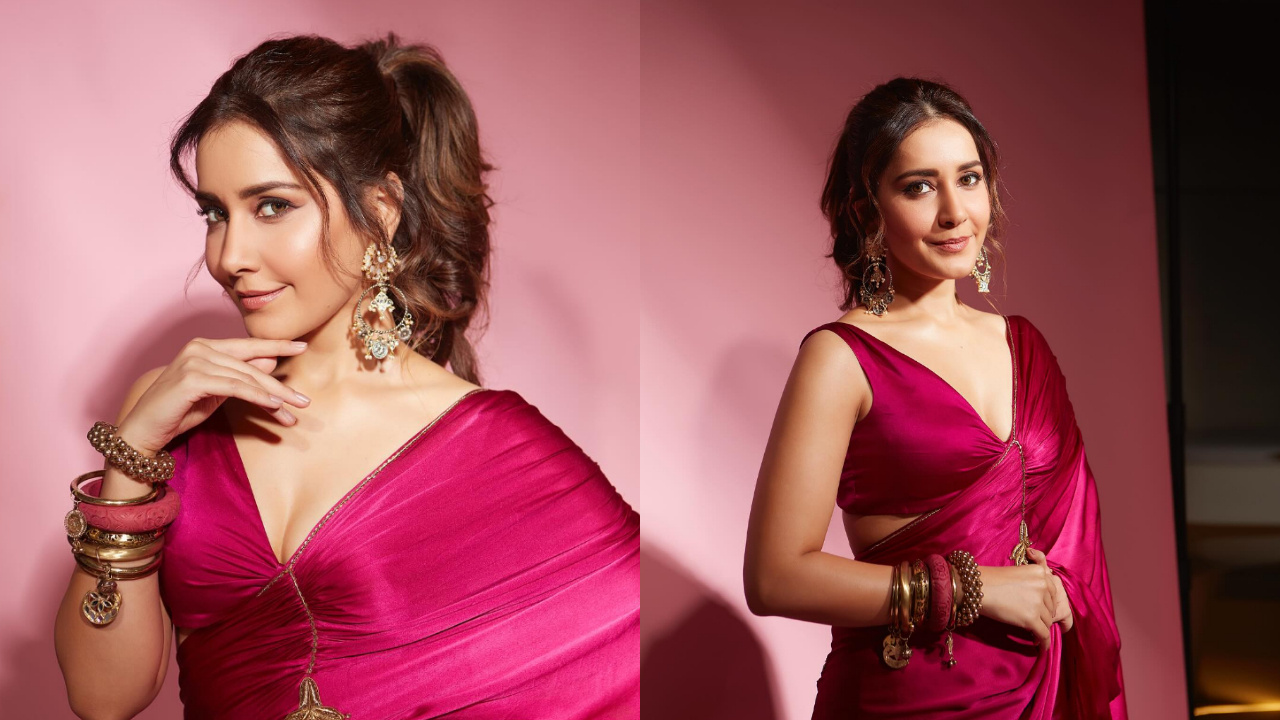 Raashii Khanna |  చీరలో రాశి ఖన్నా సింగారాలు.. లేటెస్ట్ ఫొటోలు..
