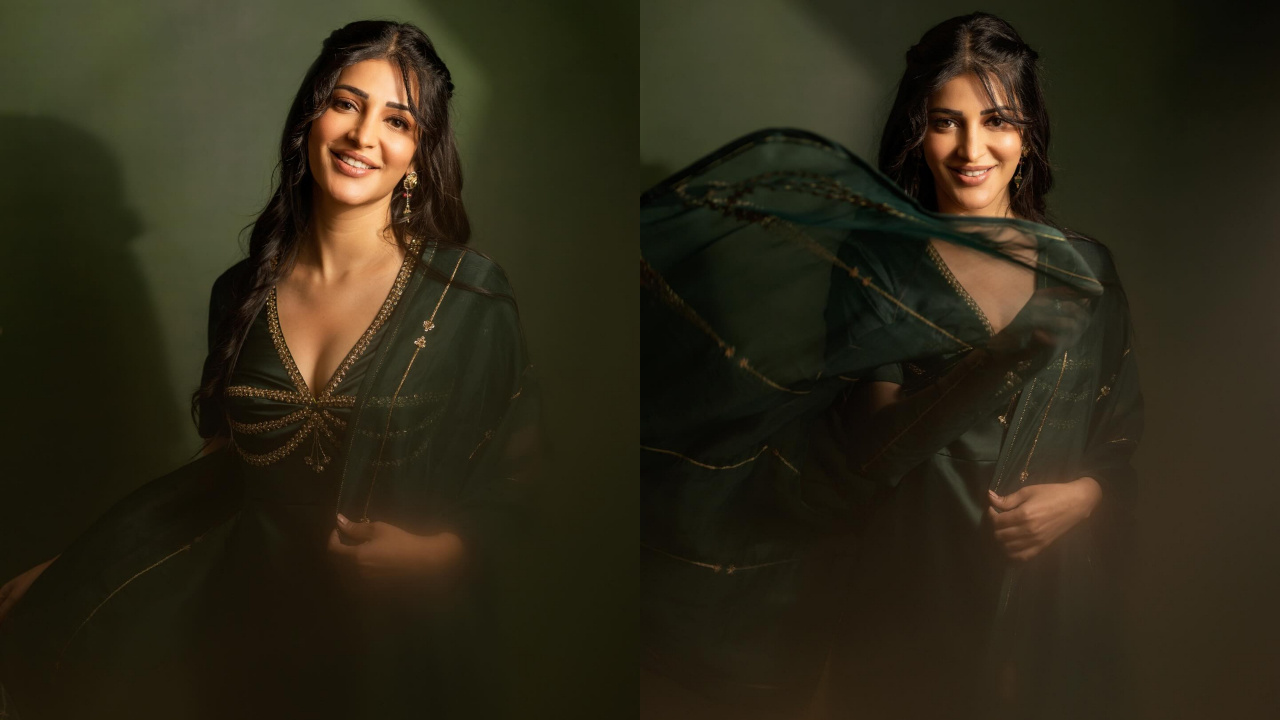 Shruti Haasan | బ్లాక్ చుడిదార్‌లో అందంగా శృతి హాసన్
