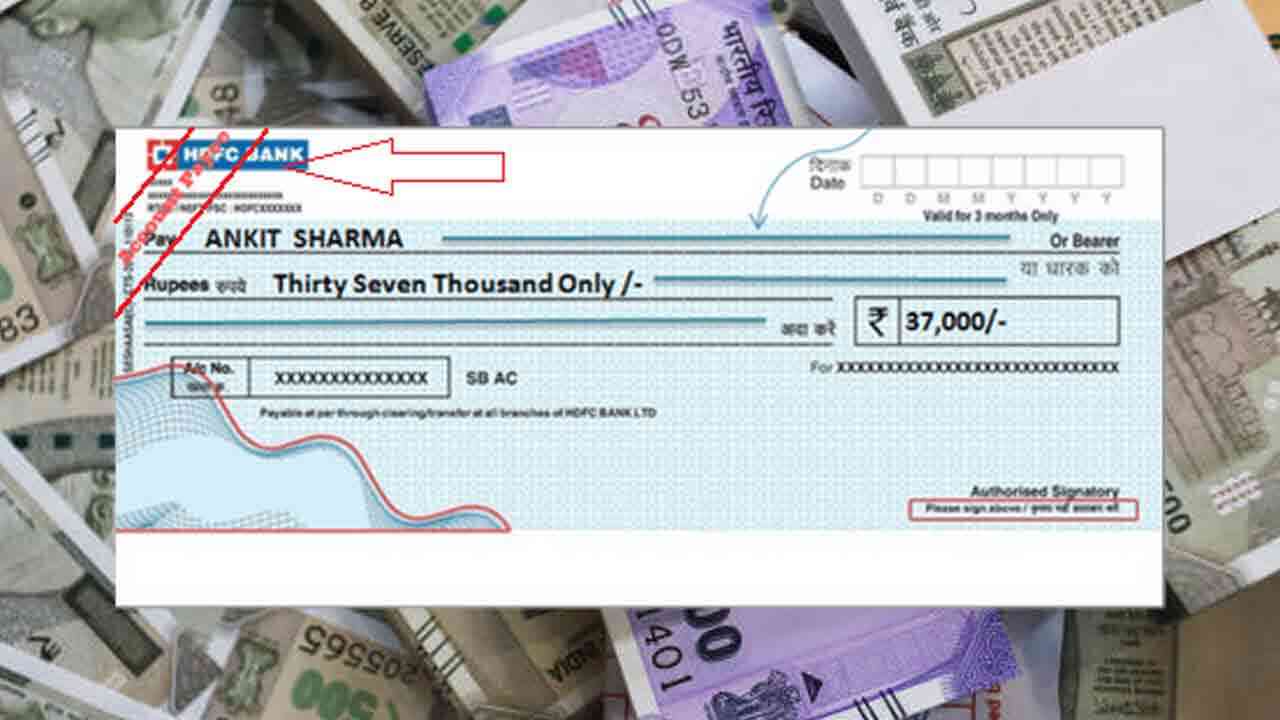 account payee cheque