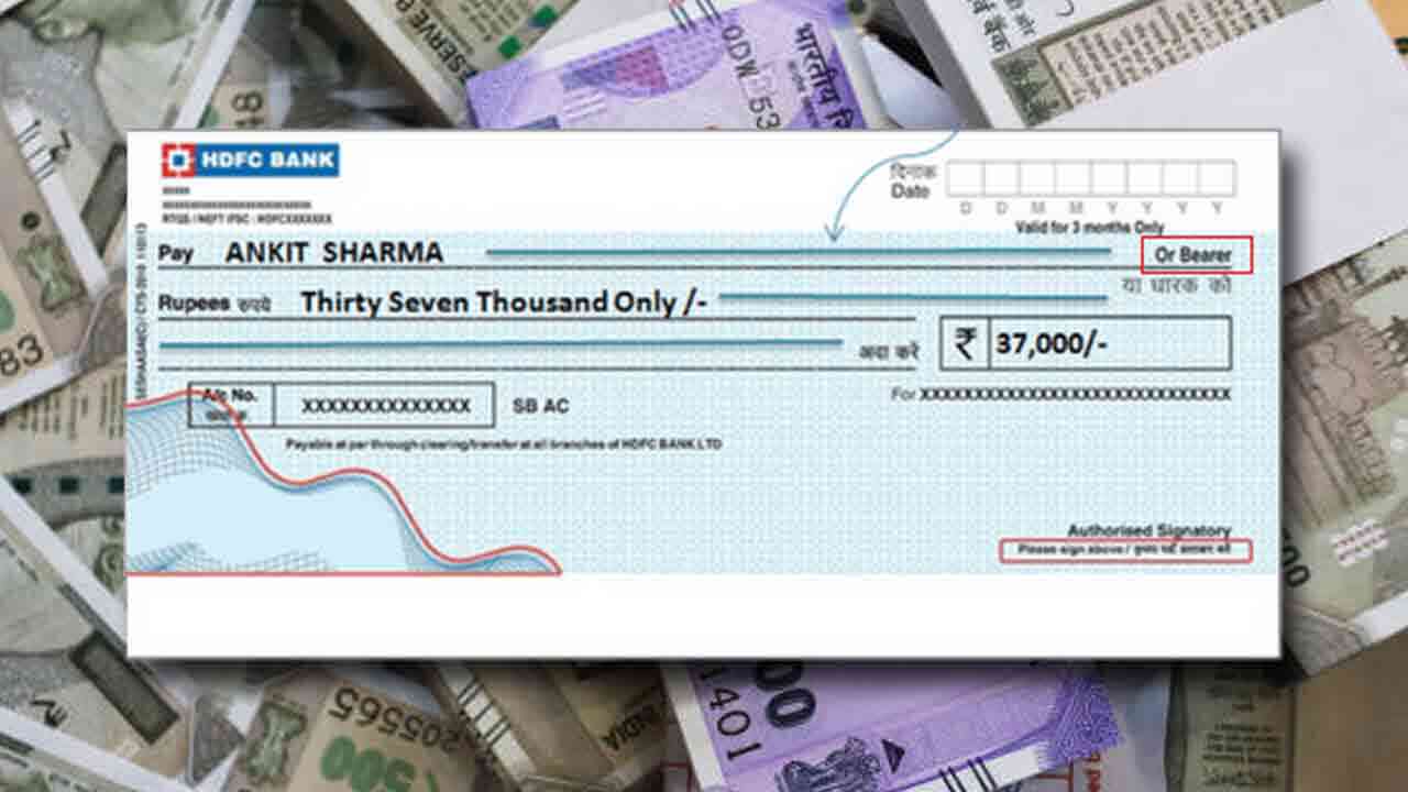 bearer cheque