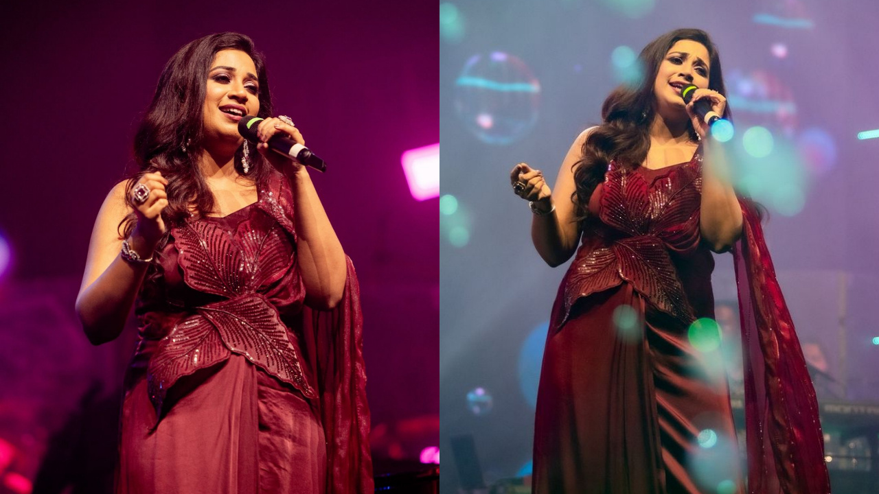 shreya ghoshal | మరూన్ సారీలో మెరిసిపోతున్న సింగర్ శ్రేయా ఘోషల్