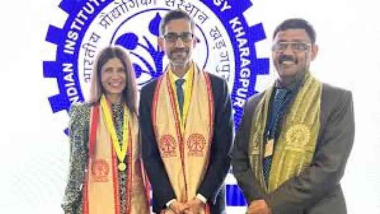 ఐఐటీ ఖరగ్‌పూర్‌ నుంచి గూగుల్‌ సీఈవో సుందర్‌ పిచాయ్‌కు గౌరవ డాక్టరేట్‌
