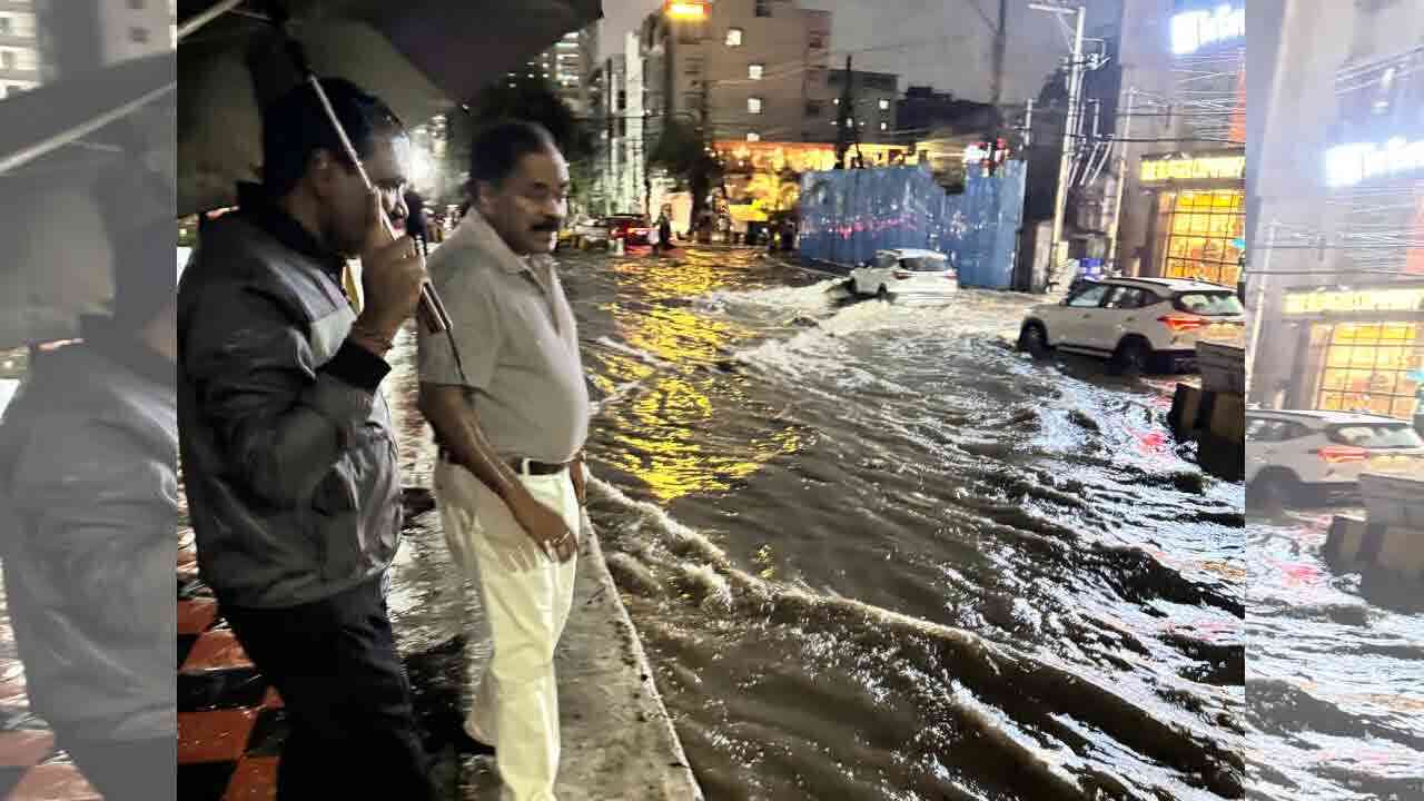 హైదరాబాద్‌లో భారీ వర్షం.. గల్లీల్లో దాన కిశోర్ పర్యటన.. 45 రోజుల్లో 13 కోట్లతో నాళాల నిర్మాణానికి ఆదేశం