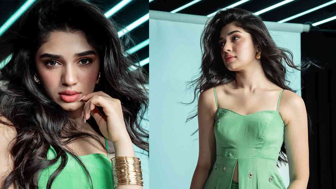 Krithi Shetty | గ్రీన్ కలర్ డ్రెస్‌లో కృతి శెట్టి హోయలు