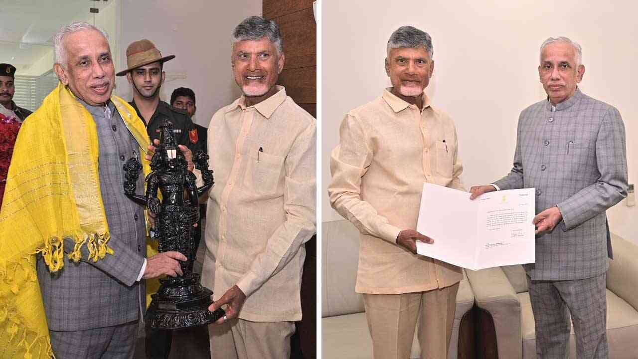 గవర్నర్‌ అబ్ధుల్‌ నజీర్‌తో నారా చంద్రబాబు నాయుడు భేటీ