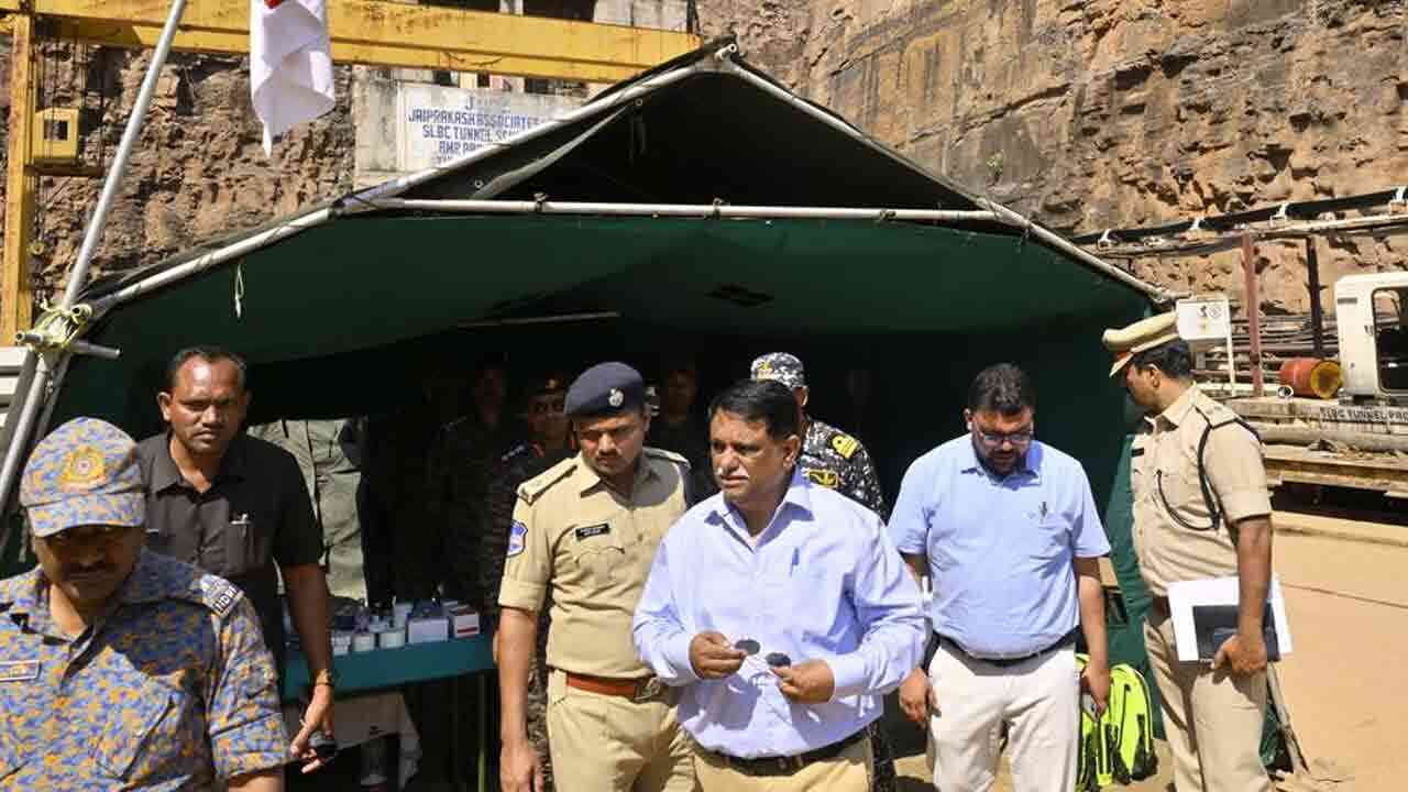 SLBC టన్నెల్ లోపల మళ్ళీ కూలే ప్రమాదం : రెస్క్యూ సిబ్బంది
